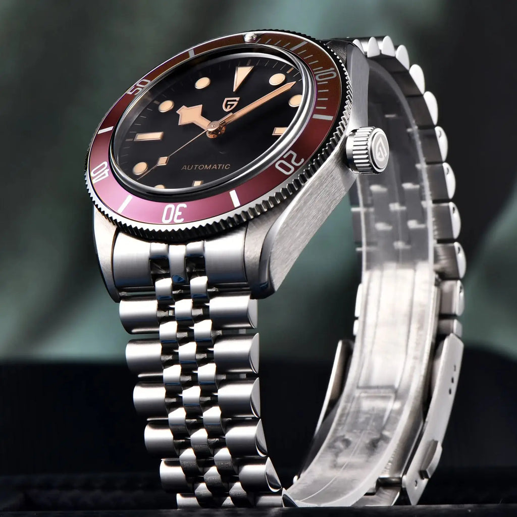 PAGANI DESIGN 2025 New Luxury Automatic Watch Men Five-row chain stainless steel Mechancial Wrist watch Men Japan NH35A Movt