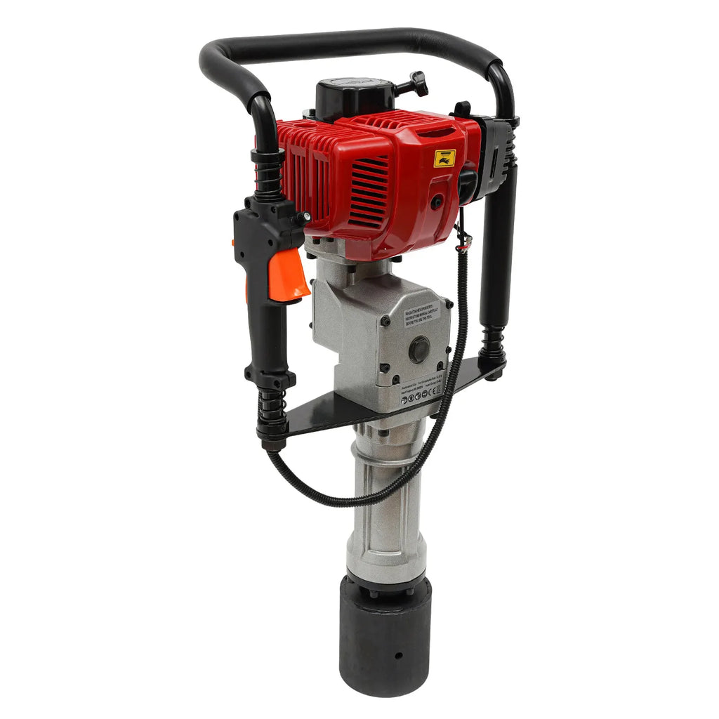 Gas Powered T-Post Driver 52CC Fence & Farm Push Pile Air Cooling & Hand Pull Start