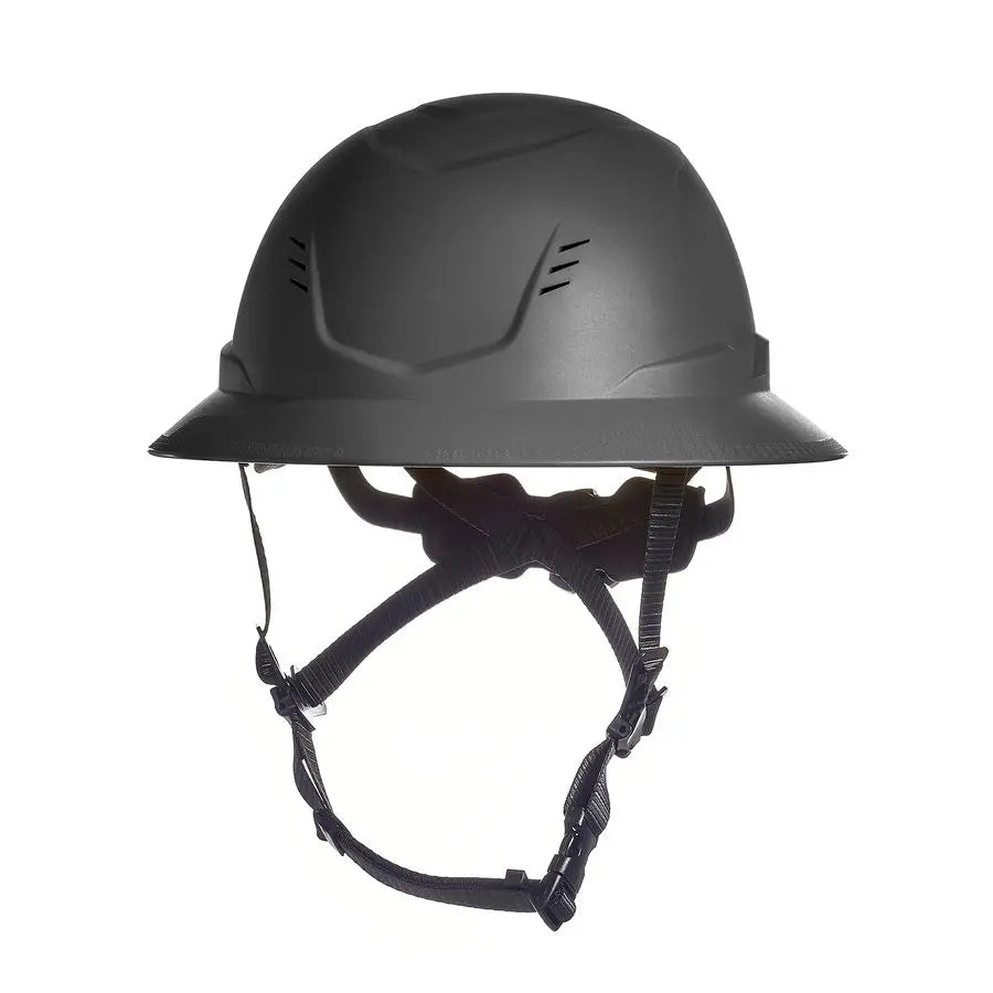 10250582 VGard H2 Full Brim Safety Type 2 Helmet Comfortable Ratchet Suspension and Integrated Chinstrap, Vented, MediumStandard