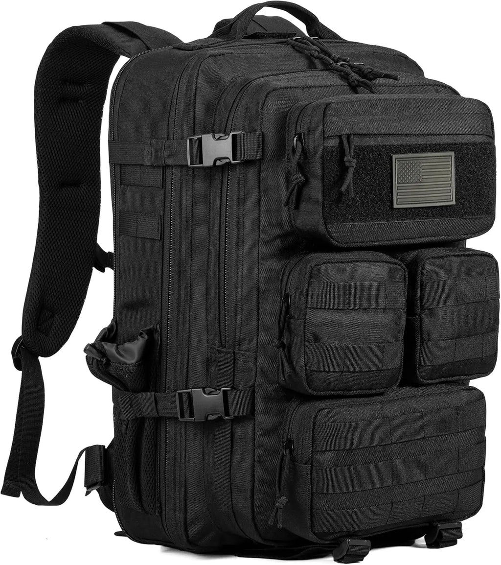 Tactical Backpack for Men, 40/50L Expandable Military Hiking & Camping Rucksack, Waterproof MOLLE Assault Pack