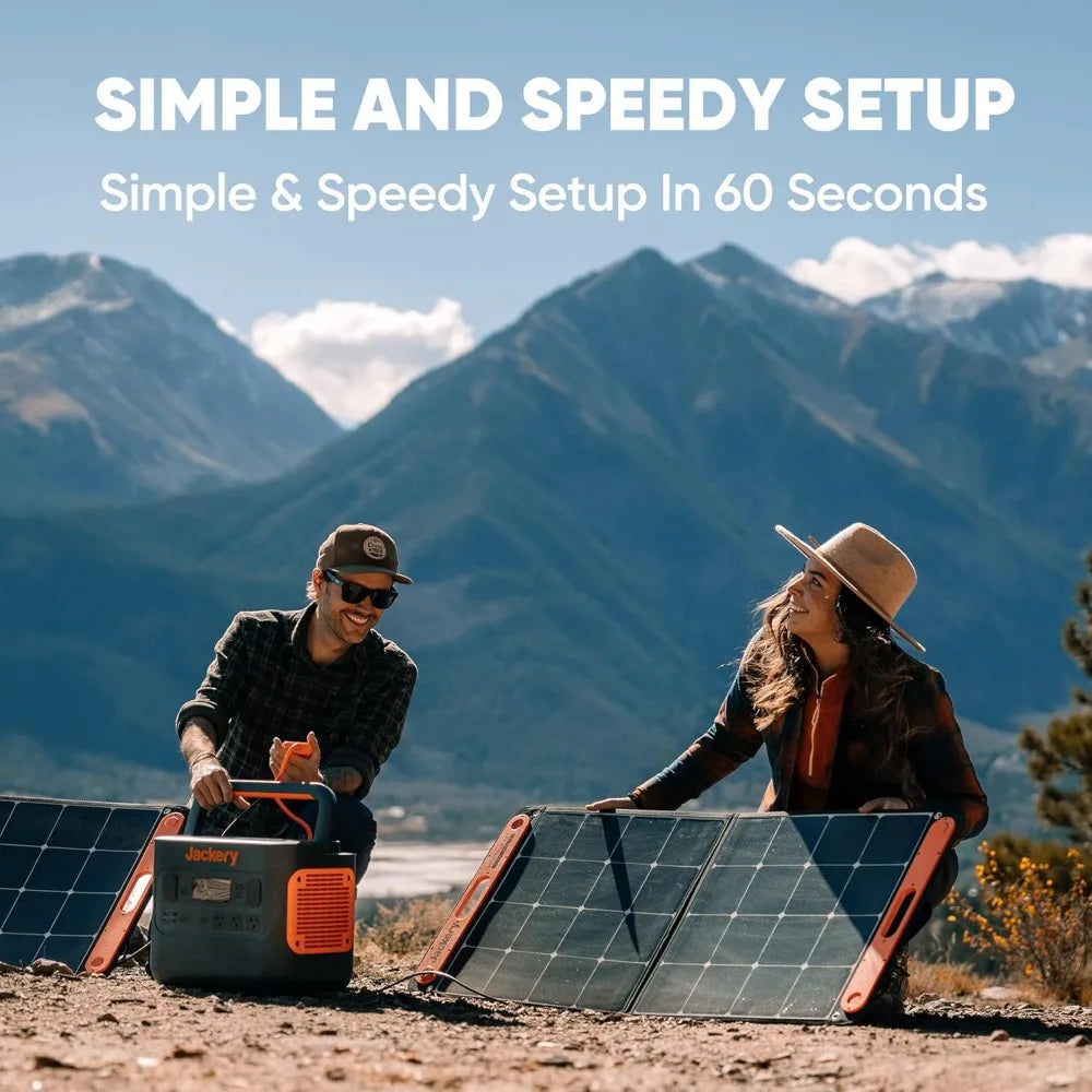 Jackery SolarSaga 100W Foldable Solar Panel for Explorer Series Power Stations 240/300/500/1000/1500