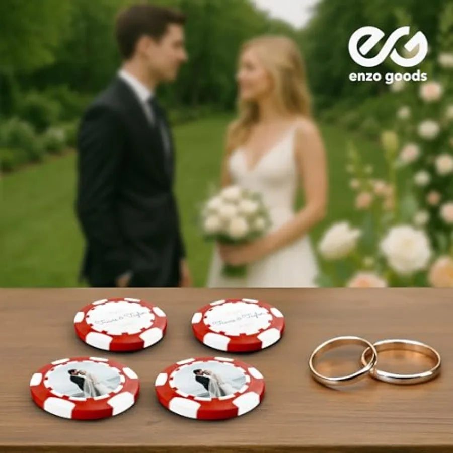 Custom Poker Chips 50 100 200 or 500 pcs Personalized Poker Chips with Logo Durable Acrylic Material Premium Black and Red Colo