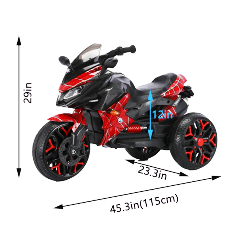 3 Wheels Electric motorcycle 12 V Kids toys motorcycle Kids electric car electric ride on toys for 3 4 5 6 years Boys Girls Gift