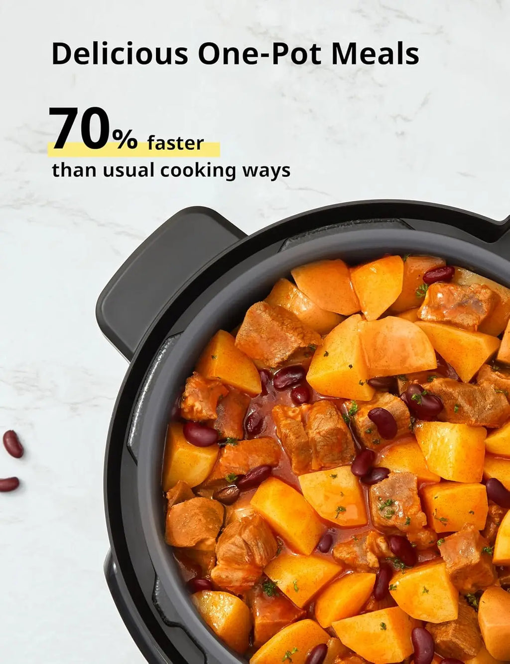 COMFEE’ Pressure Cooker 8 Quart with 16 Cooking Functions, Olla de Presion Non-Stick Pot Yogurt Maker Rice Cooker Slow Cooker