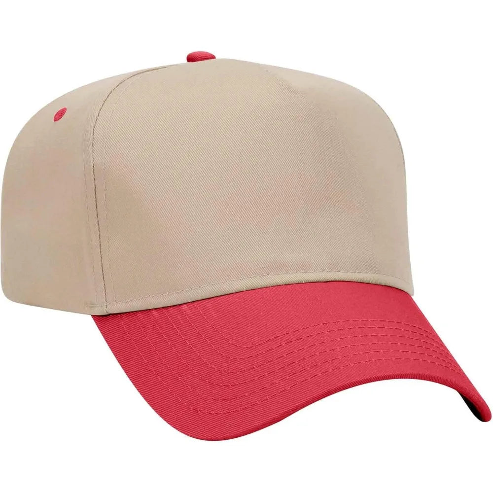 Mid Profile 5 Panel Baseball Cap - Wholesale 12 Pack Cap with Classic Design for Casual Wear