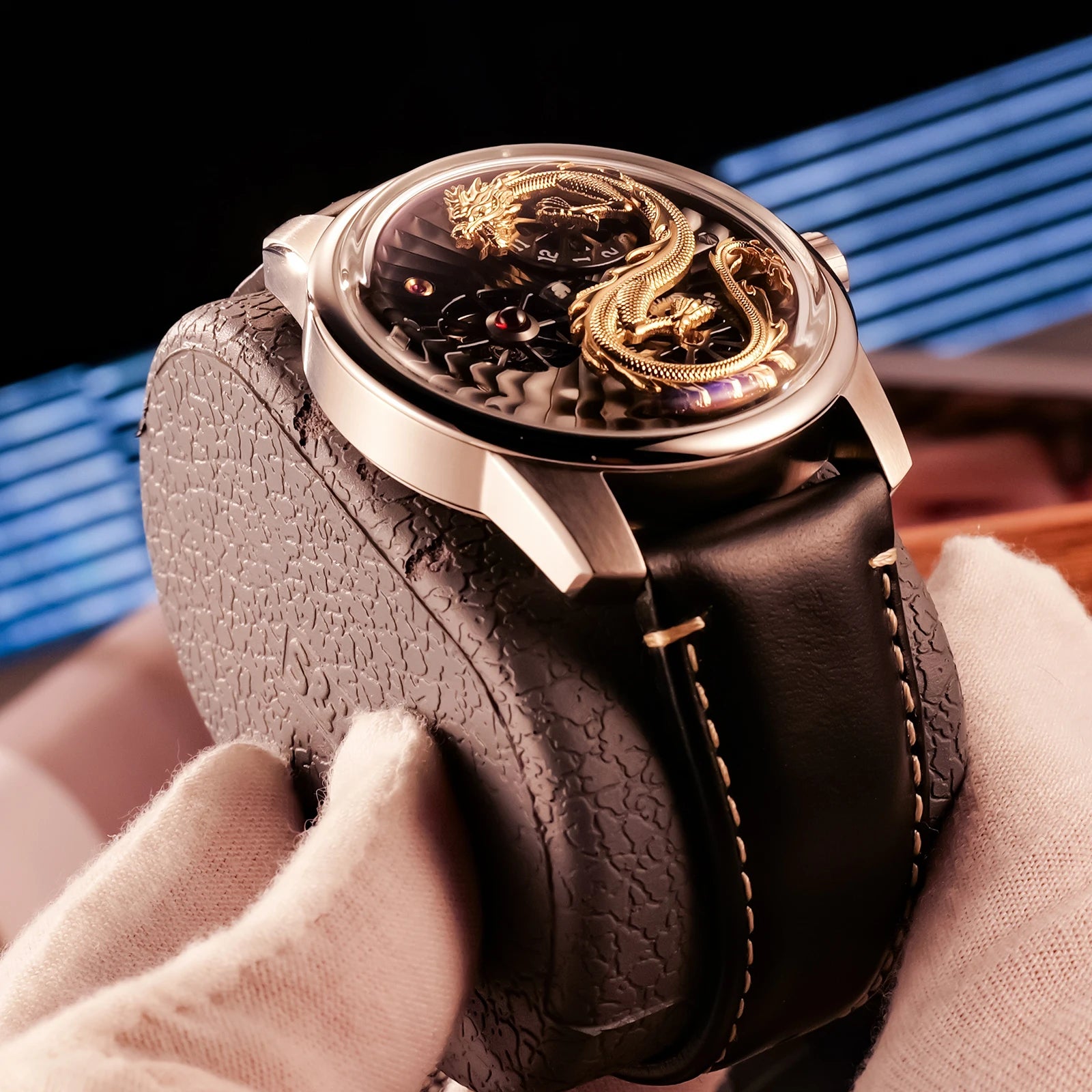 OBLVLO men's mechanical watch, fully automatic classical style business men's watch, men's clock LOONG watch
