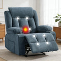Recliner Chair with Vibration Massage and Heat,37.4" Oversized Rocker Recliner,Rocking Chair for Home Living Room, Bedroom