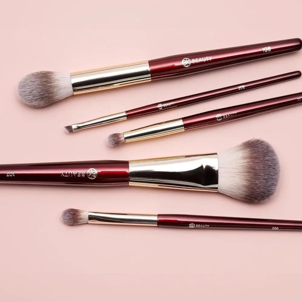 Precision Brush Collection (5PC) - Makeup Brush Set for Bronzer, Blush, Contour, Powder & Eye Makeup | Premium Face Brushes for
