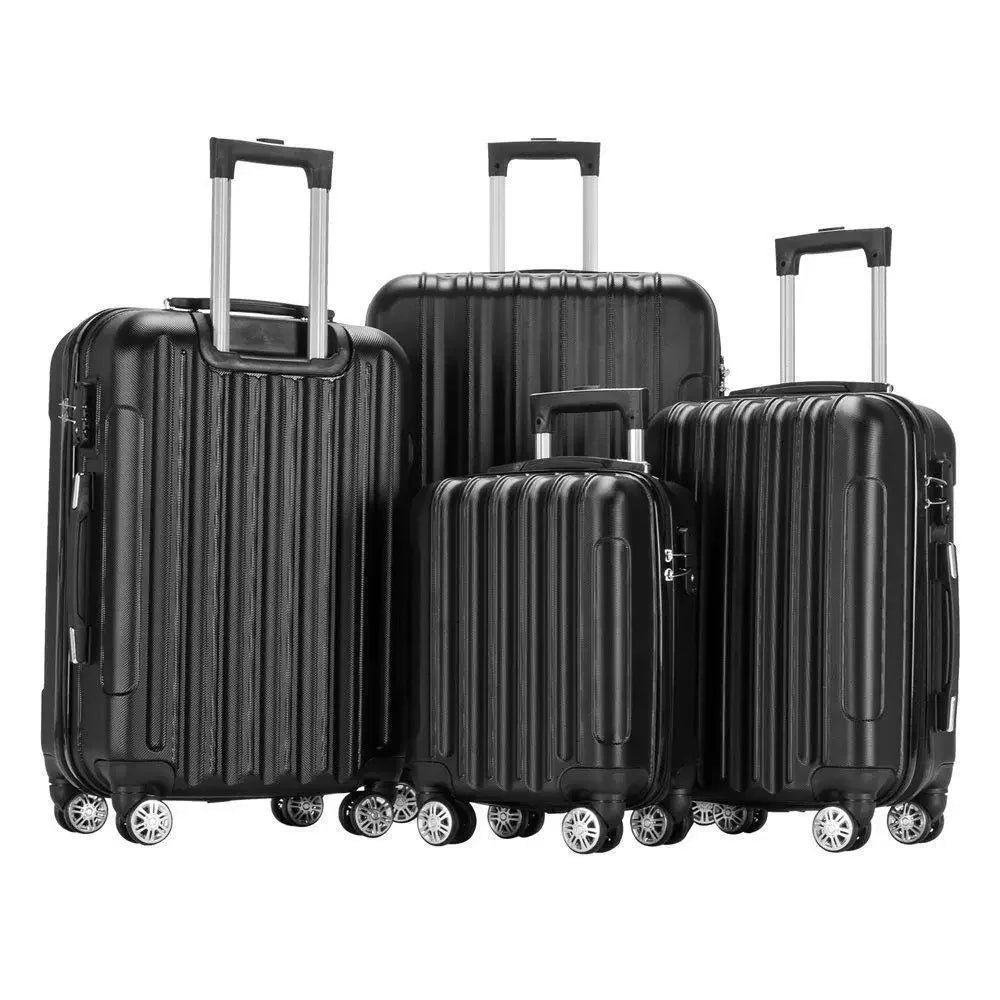 4 Piece Suitcase Luggage Set Hardside Suit case with Spinner Wheels TSA Lock