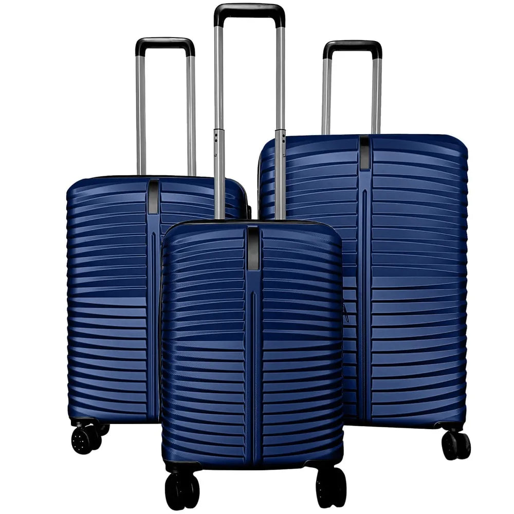 3PCS Hardside Luggage Set (20/24/28 Inch) w/8-Spinner Wheels, 3-Digital Lock