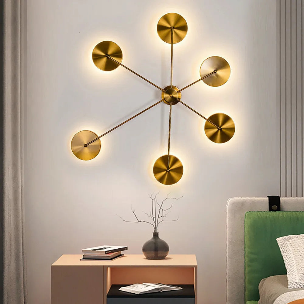 Modern Wall Sconces Sputnik Wall Light Creative Ceiling Lamp Modern Art Lights Decorations