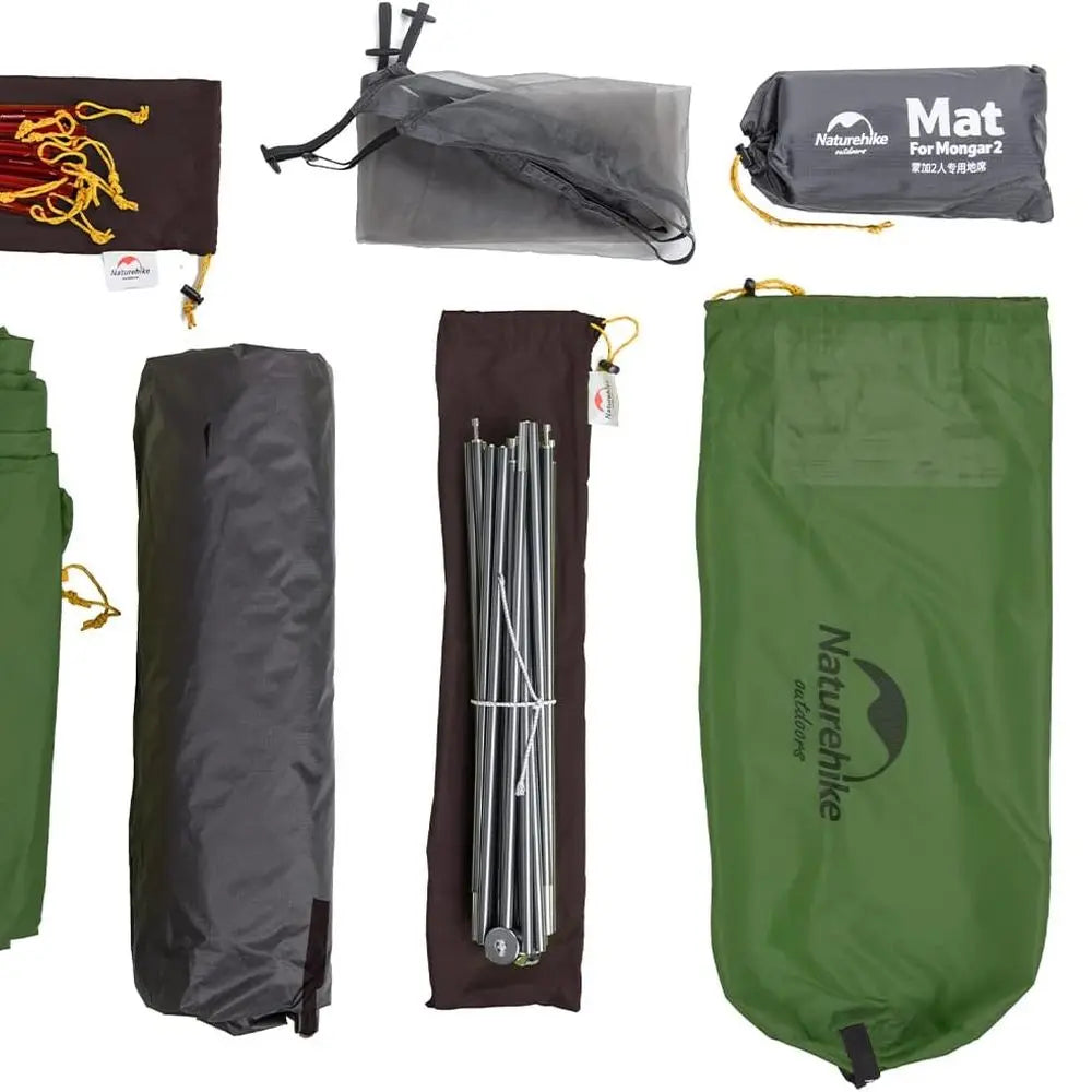 Lightweight 2-Person 3-Season Waterproof Hiking Tent with Double Crossbars for Easy Setup and Double Layer Protection, Ideal for