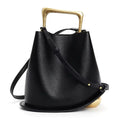 PU Leather Handbag Crossbody Shoulder Purse Top Handle Bucket Bag