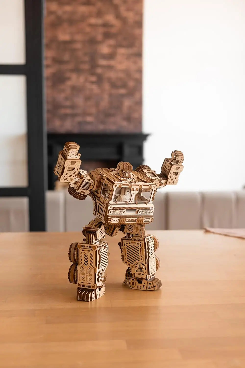 Timbertron Robot & Truck 3D Wooden Puzzles for Adults and Kids to Build - Rides up to 9 ft - Wooden Models Engineering DIY Proje