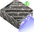 Rechargeable UV Nail Lamp, LED Gel Polish Dryer with Timer & Auto Sensor, Zebra Diamond Design