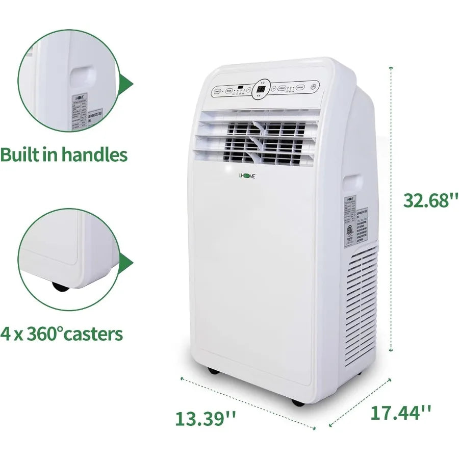 12000 BTU Portable Air Conditioner with Heater for Up to 400 Sq. Ft Dual-Function Cooling and Heating Window Unit with Built-in