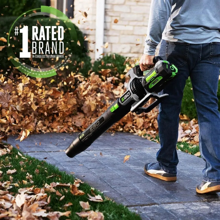 Cordless Electric Leaf Blower with 880 CFM High Airflow for Efficient Yard Cleanup Ideal for Large Gardens and Driveway Mainten