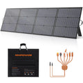MHPOWOS 220W Portable Solar Panel for Power Station, 23.5% High Efficiency Foldable Solar Panel Charger for Camping RV Emergency
