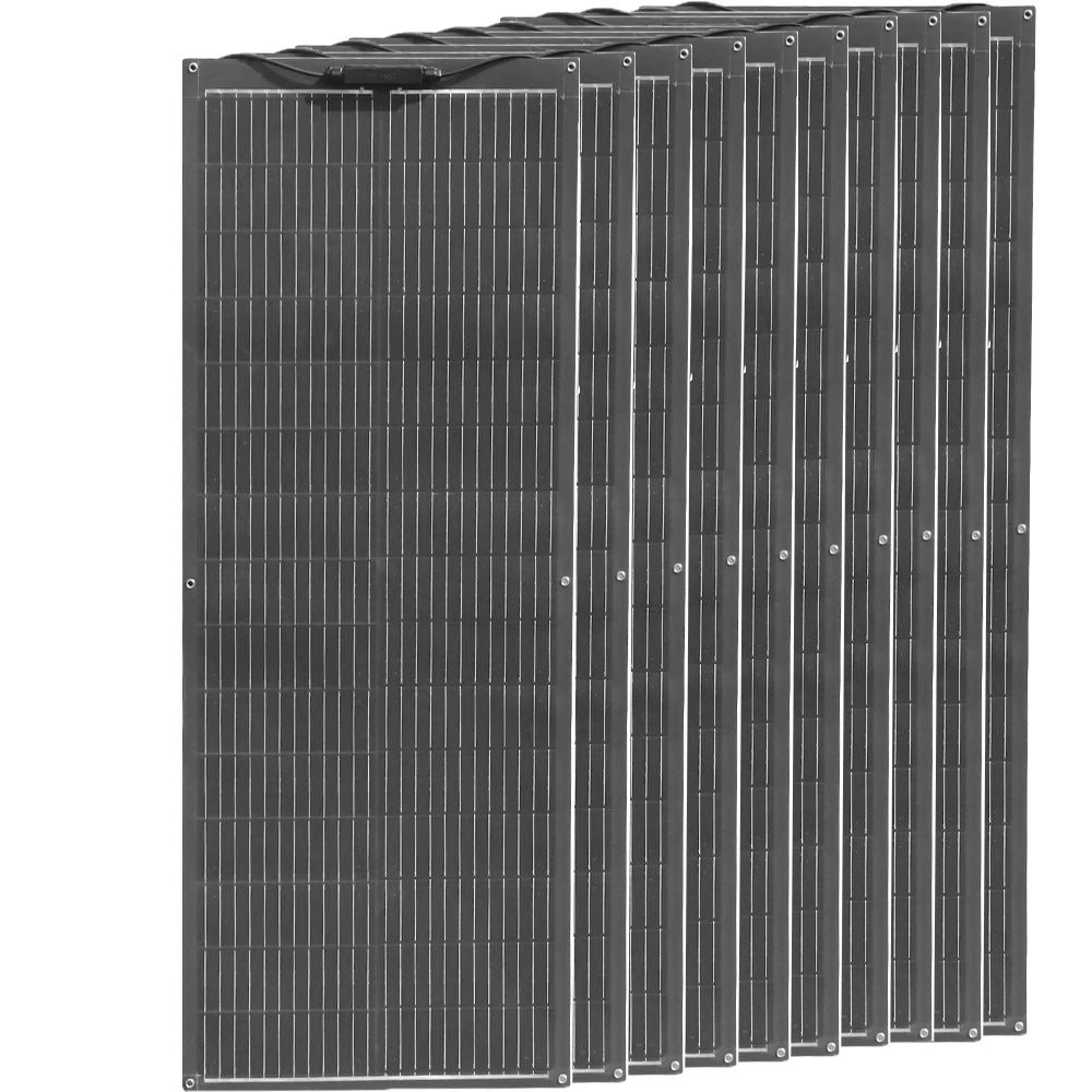 1000W - 100W flexible solar panel solar Power IP68 sealing level, suitable for roofs, motor home, balconies, Yacht Boat etc