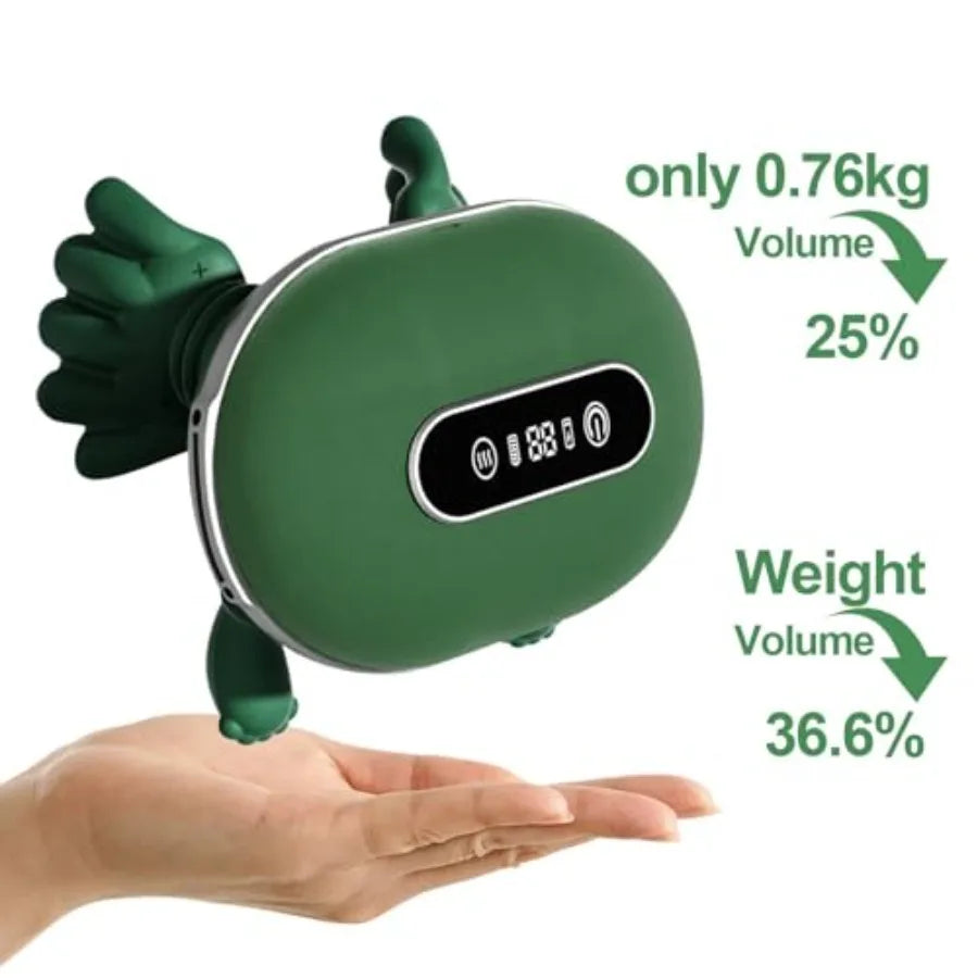 Shoulder and Neck Massager Bionic Heated Massager Portable Neck and Back Massager with Fingers 4D Kneading Massager Simulates a