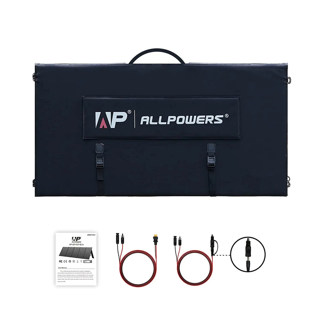 ALLPOWERS Foldable Solar Panel 400W / 200W / 140W / 100W / 60W Solar Panel with Solar Output for Power Station Solar Generator