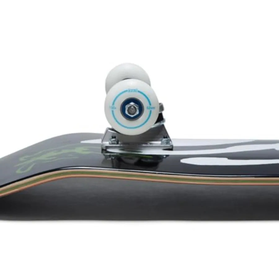 Ink Blot Logo Skateboard Complete - Black - 7.50"