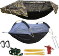 3-in-1 Camping Hammock with Mosquito Net and Rain Fly Cover, Supports 440lbs Load for Outdoor Adventures