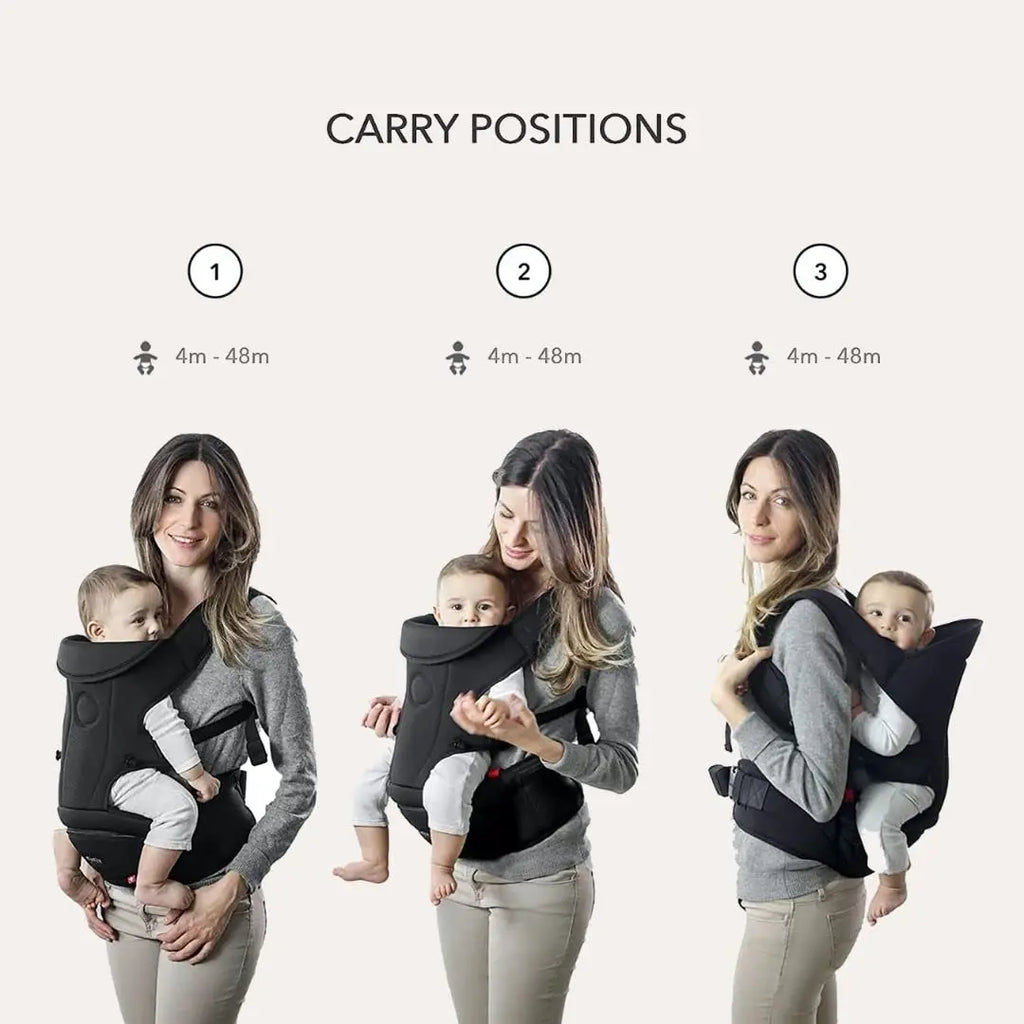 Essential Hip Seat Baby Carrier with 3 Carry Positions incl. Ergonomic Forward-Facing, Built-in Storage, Adjustable Waist Belt