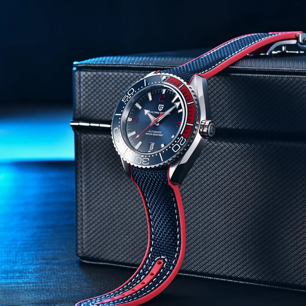 PAGANI DESIGN Sports Rubber Diving Watch Series Luxury Mechanical Automatic Watch Luminous Sapphire Top BrandWatch Reloj hombres