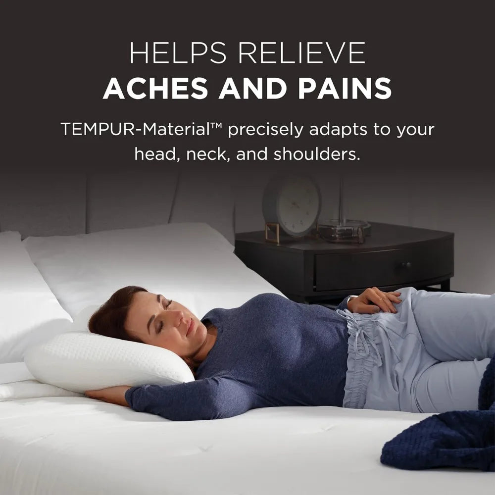 Memory Foam Symphony Pillow - Luxury Soft Feel, Standard Size, White Color for Neck Support