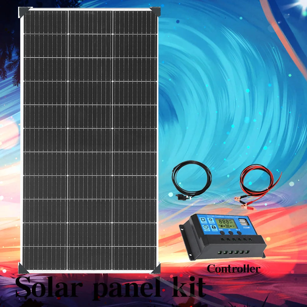 18V Solar Panel 1200W 600W Waterproof Monocrystalline Best Solar Panel 1- 10pcs 120W China Charging Camping RV Boat battery Home