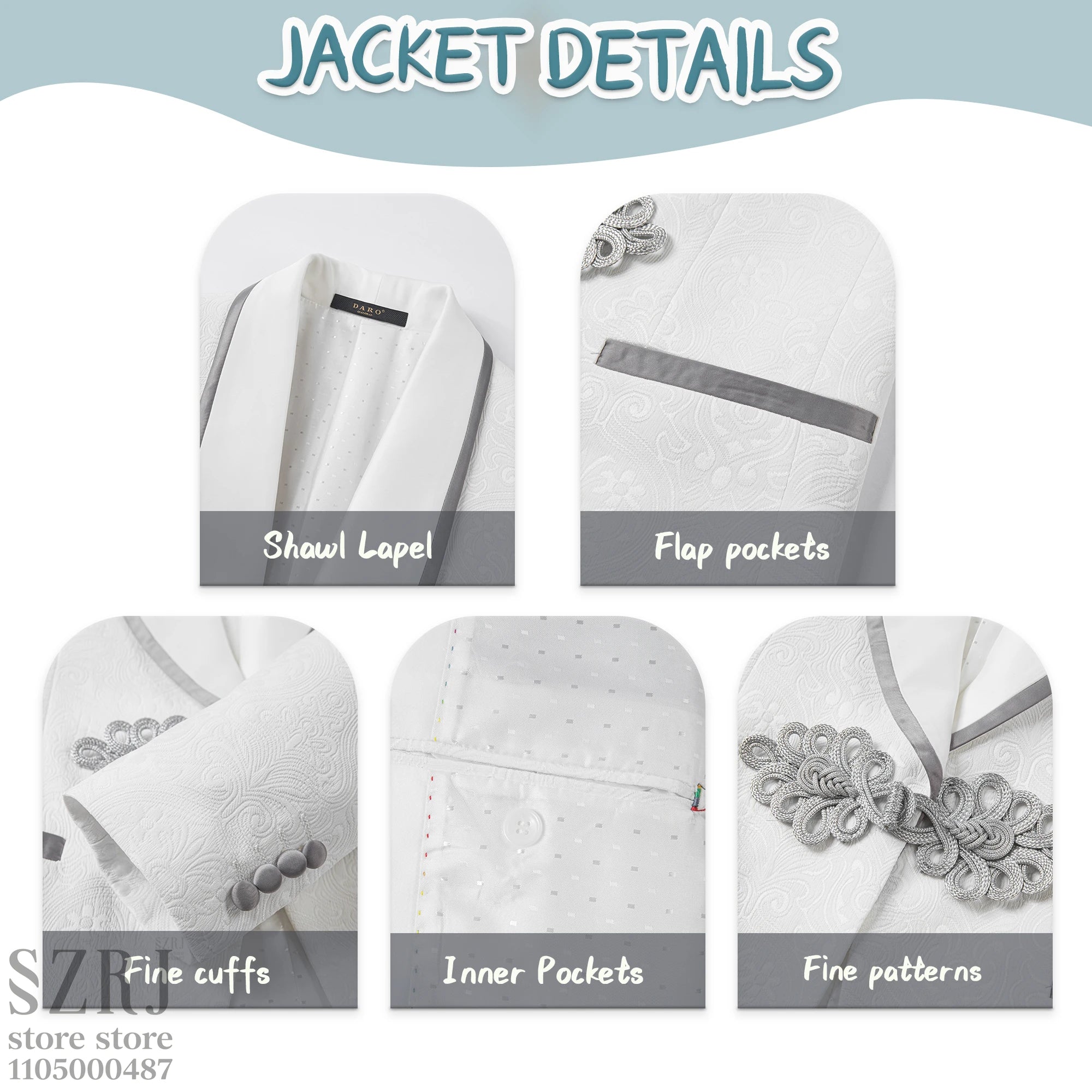 Men's Formal Tuxedo Suit Set with Shawl Collar, Vest & Trousers, Ideal for Wedding, Prom & Gala Events