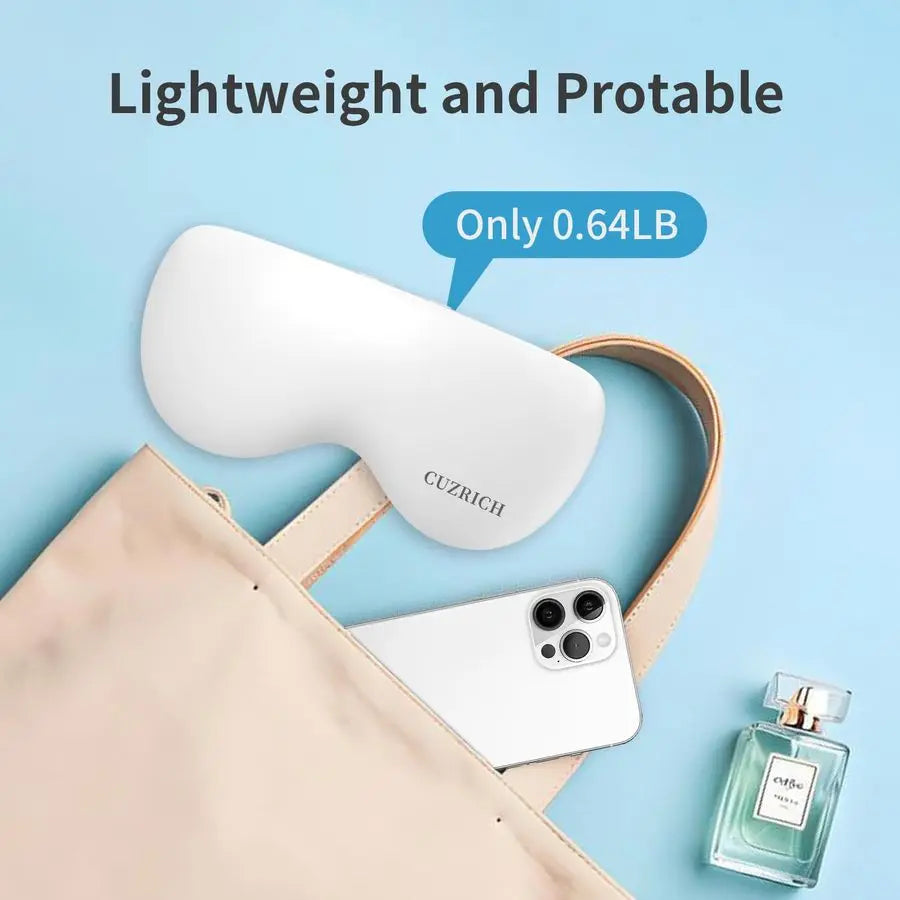 Massager with Heat and Vibration and Cooling Heated Cooling Eye Mask with Rapid Temp Control, 4 Massage Modes, 3 Temp Modes, 240