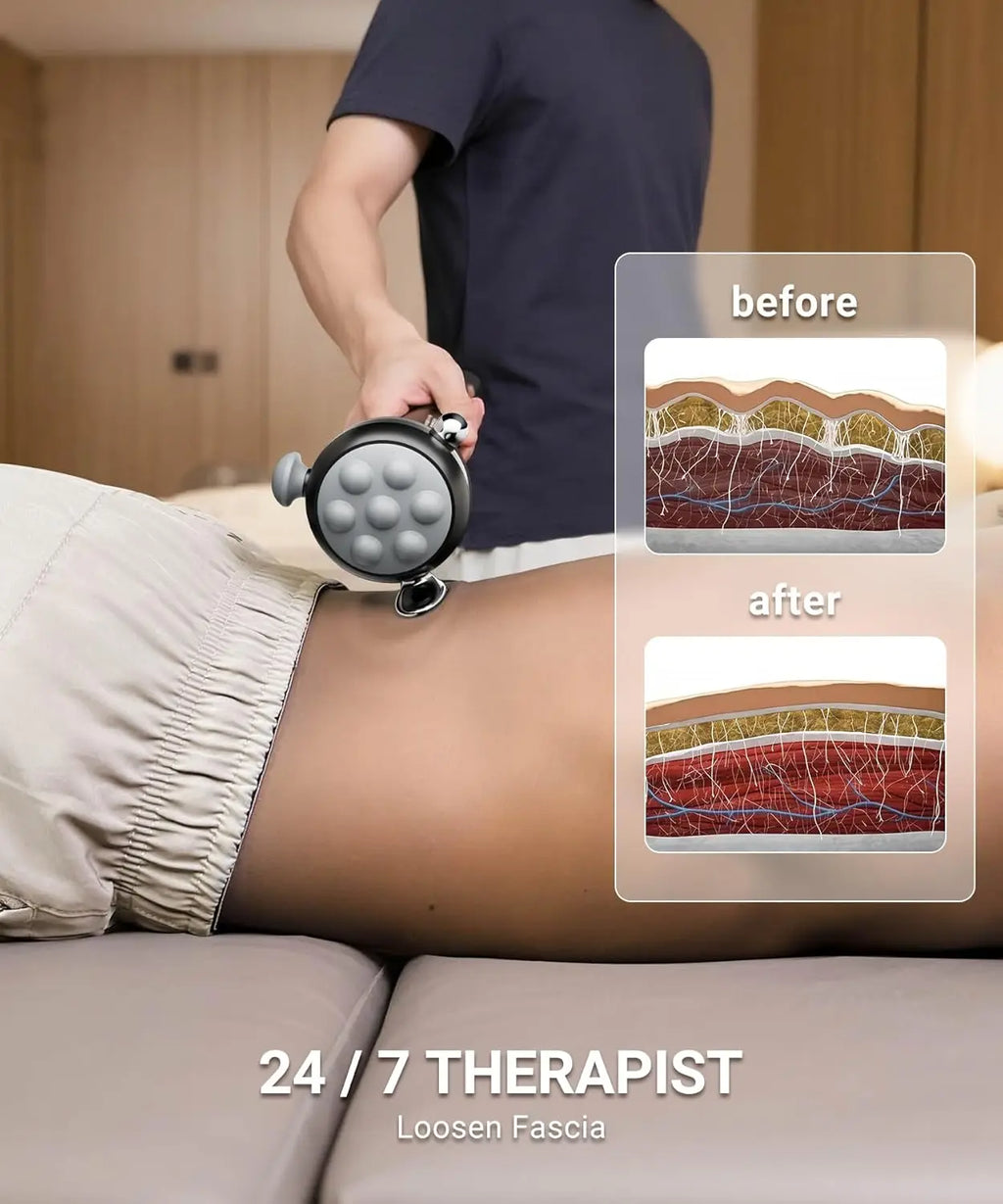 Pro Max Therapy Massager - 6500 RPM Deep Tissue Vibration Massage Gun for Full Body Pain Relief & Fascia Release, Portable Handh