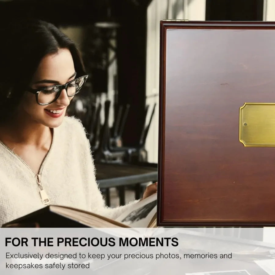 Antico Wooden Lockable Memory and Treasure Box for Keepsakes Photos Letters Jewelry and More