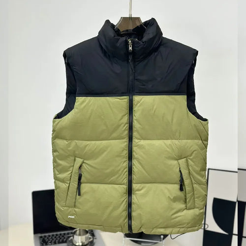 2025 Mens Vest Designer Puffer Gilet Graphics Mensdesigner Vest Weste Waistcoat Feather Material Loose Coat Fashion Trend Couple
