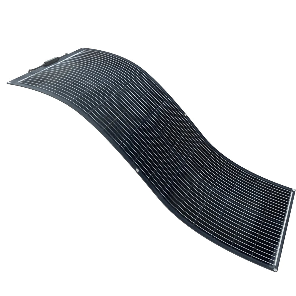 100 Watt Fiberglass Flexible Solar Panel 1000W-100W , Portable Bendable 12 Volts Mono Cell for RV Camping Home Boat Marine