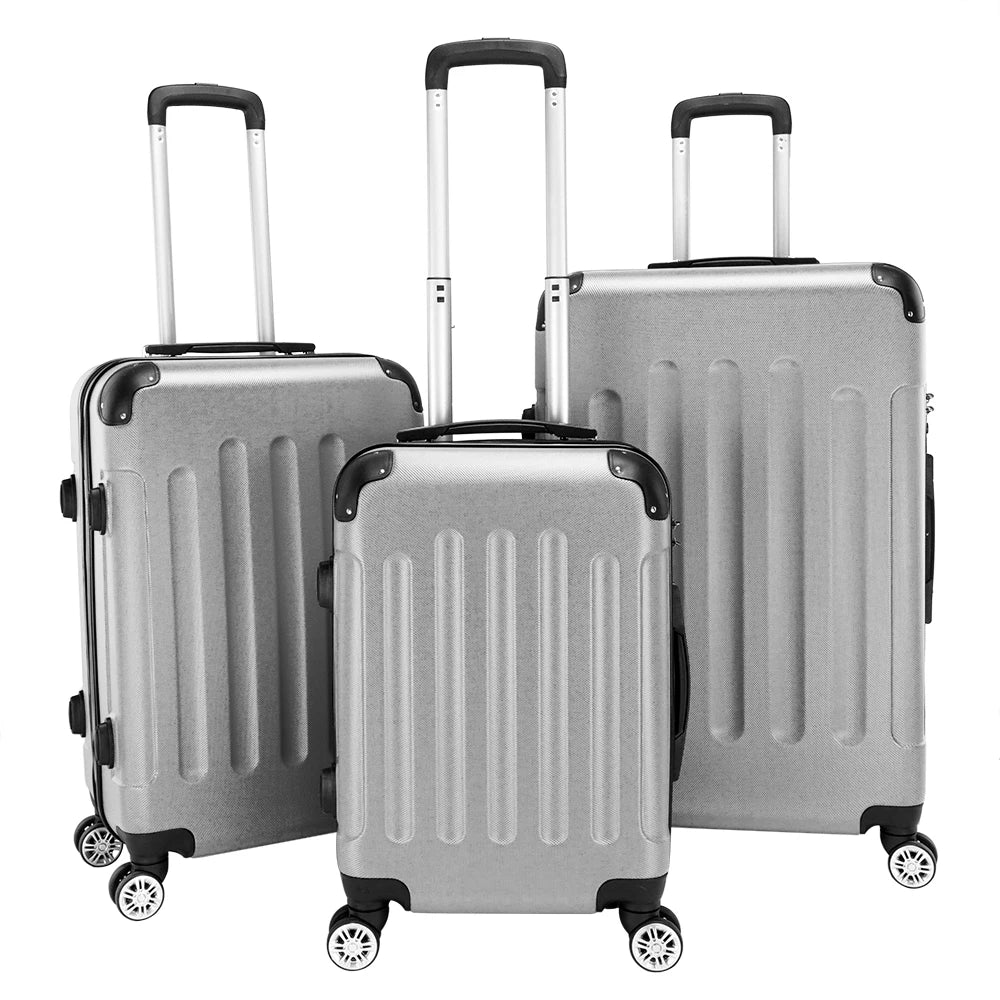 3-in-1 Portable Trolley Case 20" / 24" / 28" Luggage Set Travel Trolley Case Unisex Luxury Wheeled Suitcase
