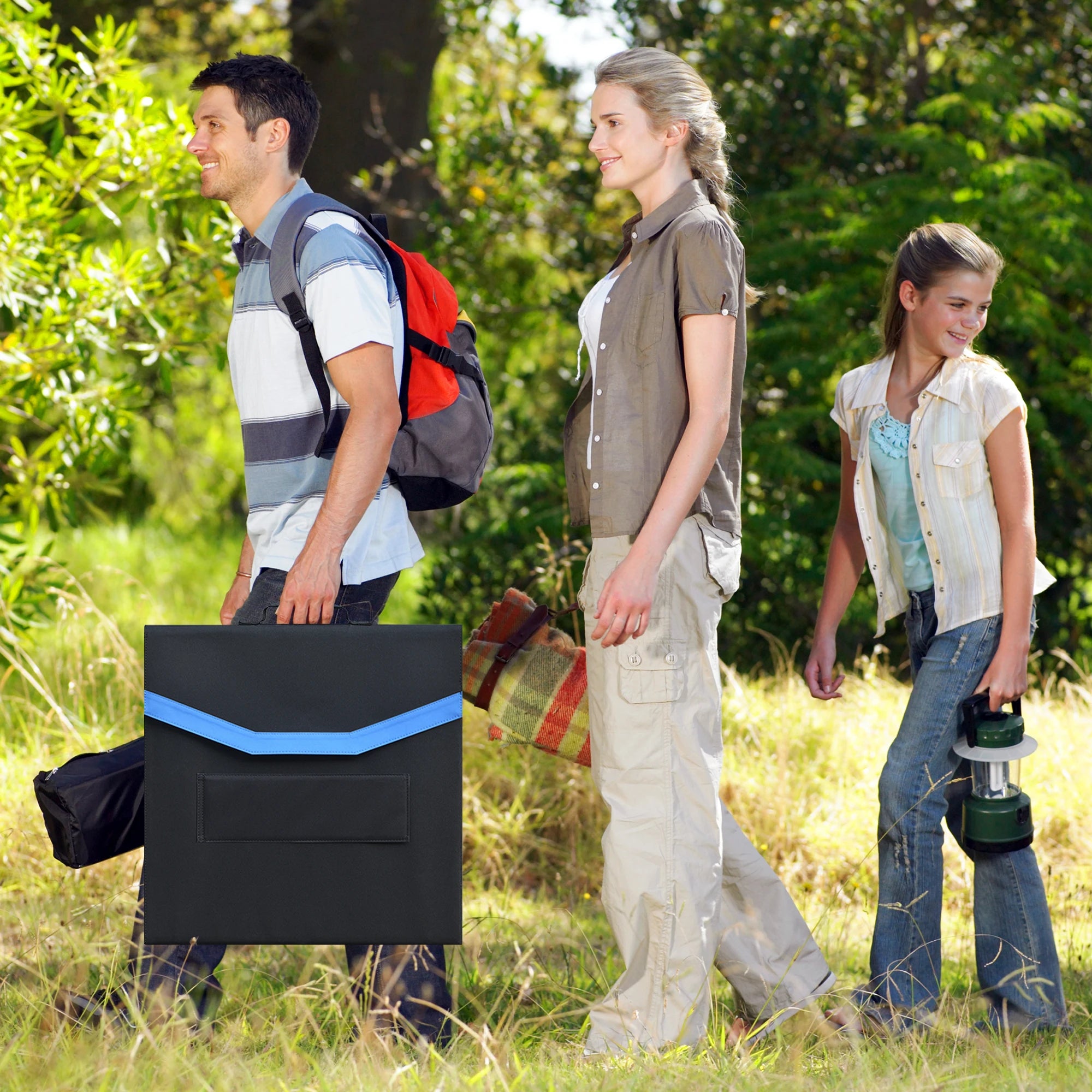 CTOLITY SP400 400Watt Foldable Solar Panel 40V Camping Solar Generator for Power Station Off Grid Outdoor Activities, SUV, RV