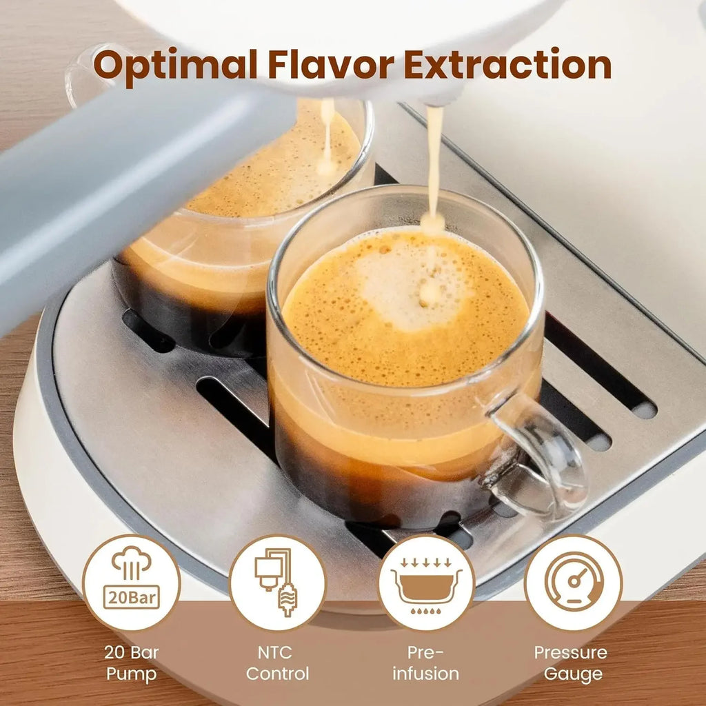 BestsellerBestsellerEspresso Machine 20 Bar with Grinder, Professional Espresso Maker with 35 Precise Grind Settings Burr Coffee