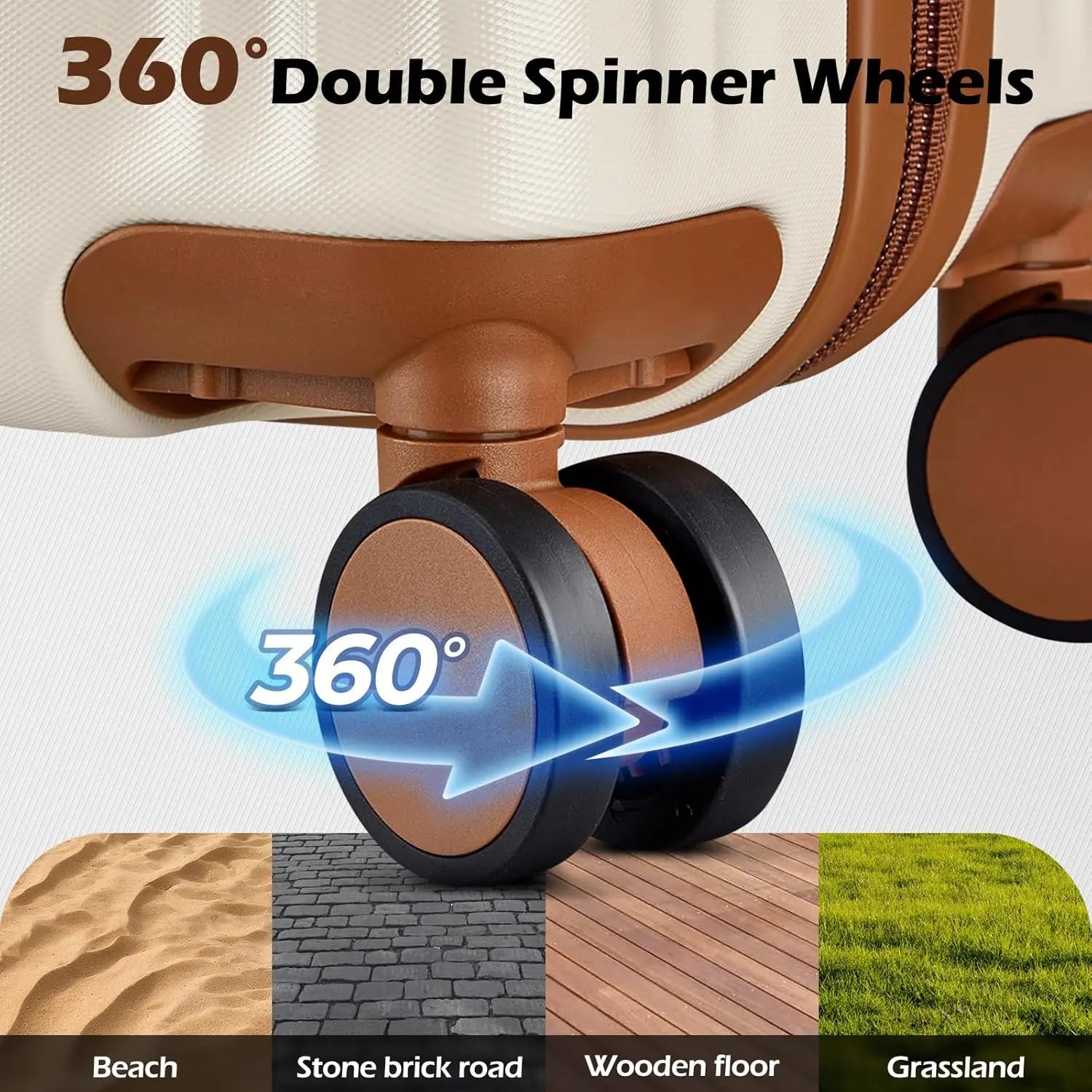 3-Piece Luggage Set PC+ABS Hardshell TSA Lock Spinner Wheels Lightweight Green Suitcase with YKK Zippers (20/24/28/DB/TB)