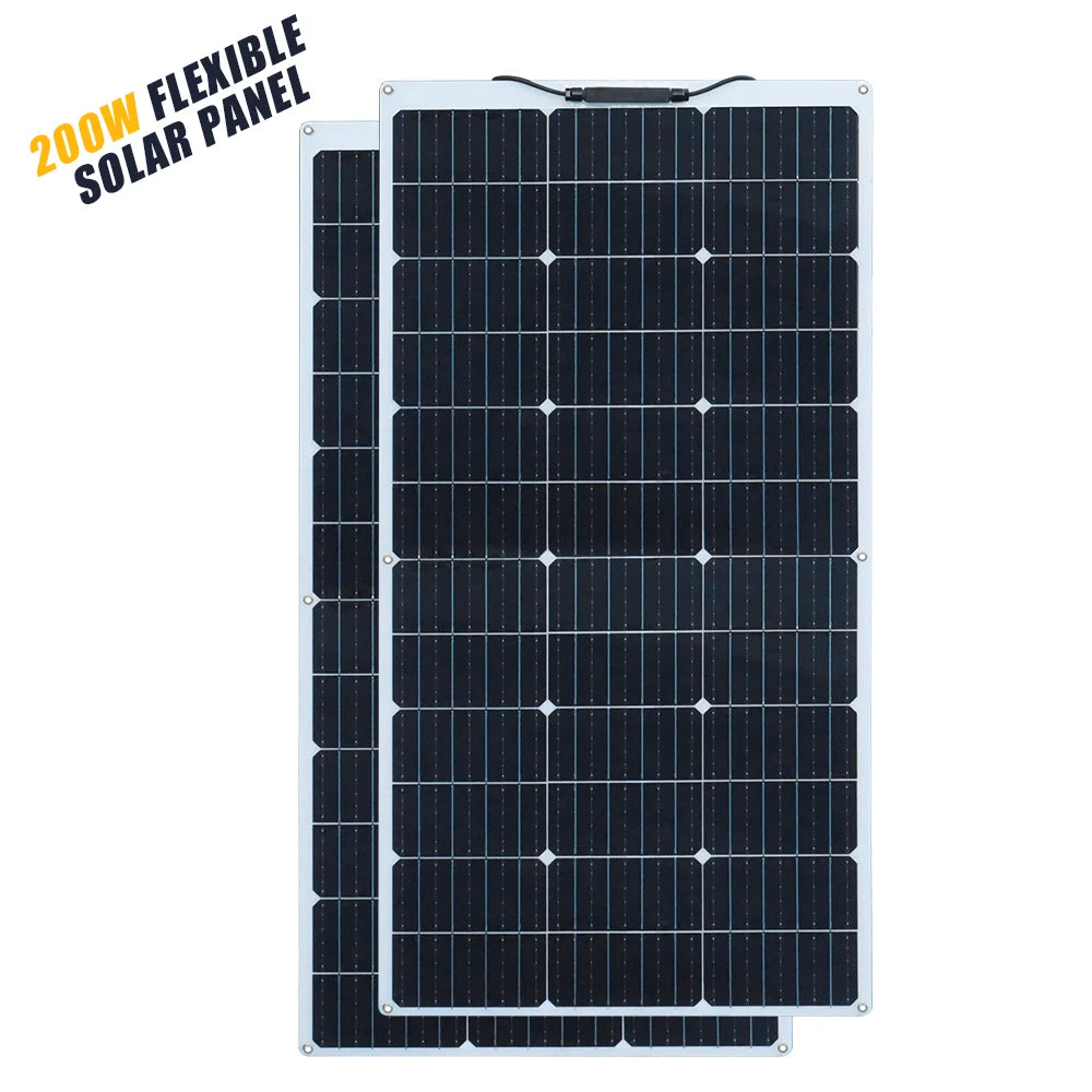 XINPUGUANG 100w 200w 12v portable flexible solar panel 18V 100W - 1000W plate CELLS Monocrystalline silicon Panel Solar kit