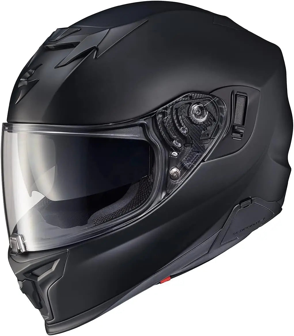 T520 Full Face Dual Sport Street Motorcycle Airfit Helmet with Bluetooth Ready Speaker Pockets DOT ECE Approved Adult Unisex