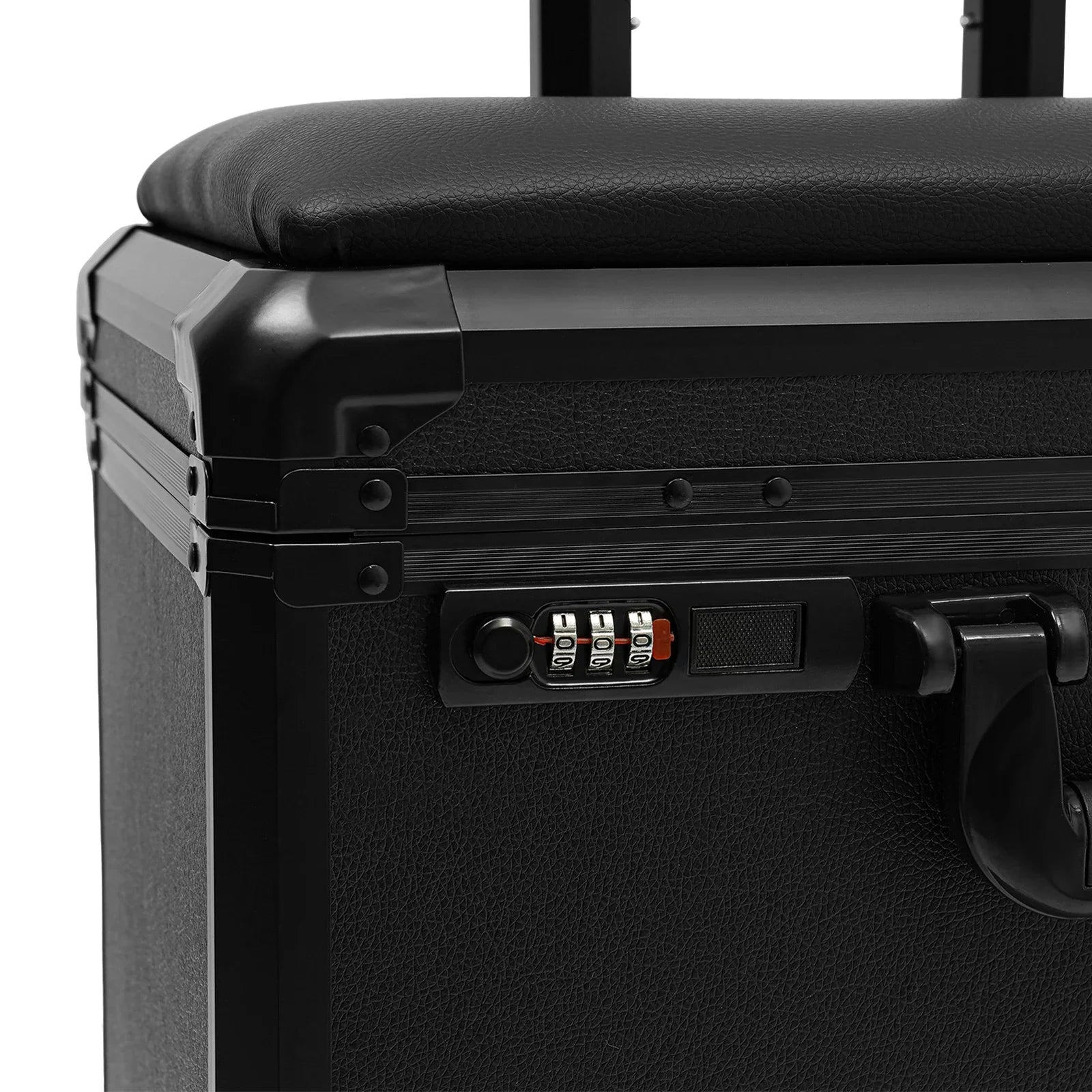 3-Drawer Makeup Train Case with Wheels, Adjustable Pull Rod, Comfortable Handles, Ideal for Organizing Cosmetics