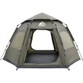 2 3 4 Person Camping Tent Instant Pop Up Waterproof 2 Doors Tent with Easy Setup 3Season Hexagonal Dome Design for Family Hikin