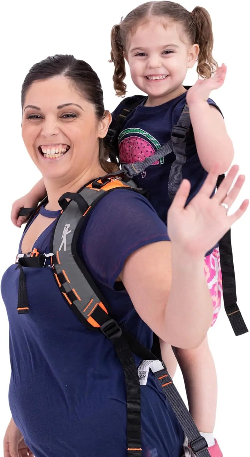Scout Standing Toddler Carrier Backpack - 2-Piece Bundle for Hiking & Travel with Secure Child Safety Harness Included - for Age