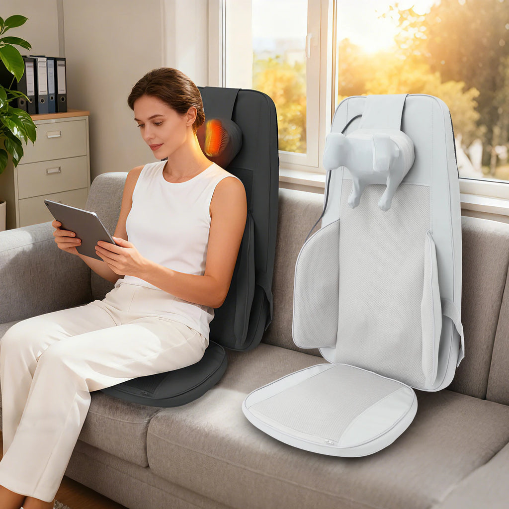 36W Neck and Back Massage Device with Heat Neck and Back Massager Back Massager for Chair