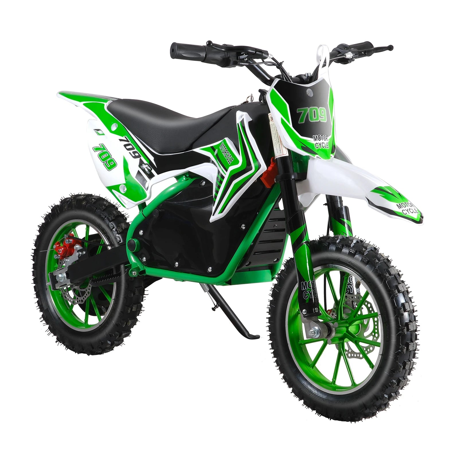 Off Road Mini Motorcycle, Rocket Electric Motocross Bike, Dirt Bike, Electric Pocket Motorbike with Mechanical Disc Brakes