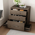 5-Drawer Nightstand With 2 Gun Drawers, Versatile Sofa Bed Side Table End Table With Wood Grain Finish, Modern, Customized