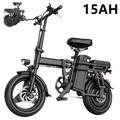 Electric Motorcycles Bike For Adults, 48V 20AH/15AH/10Ah Ebikes 500W Brushless Motor 14'' Tires Folding Electric Bicycles
